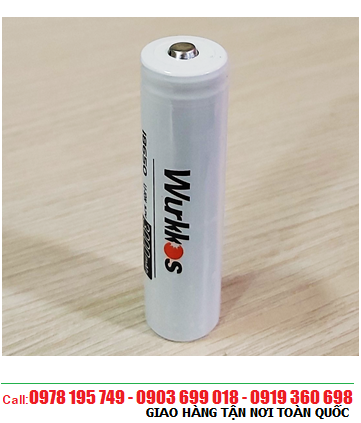 WƯKKOS 18650 lithium 3.7v, Pin sạc Lithium Li-ion 3.7v WƯKKOS 18650 (3000mAh,) chính hãng